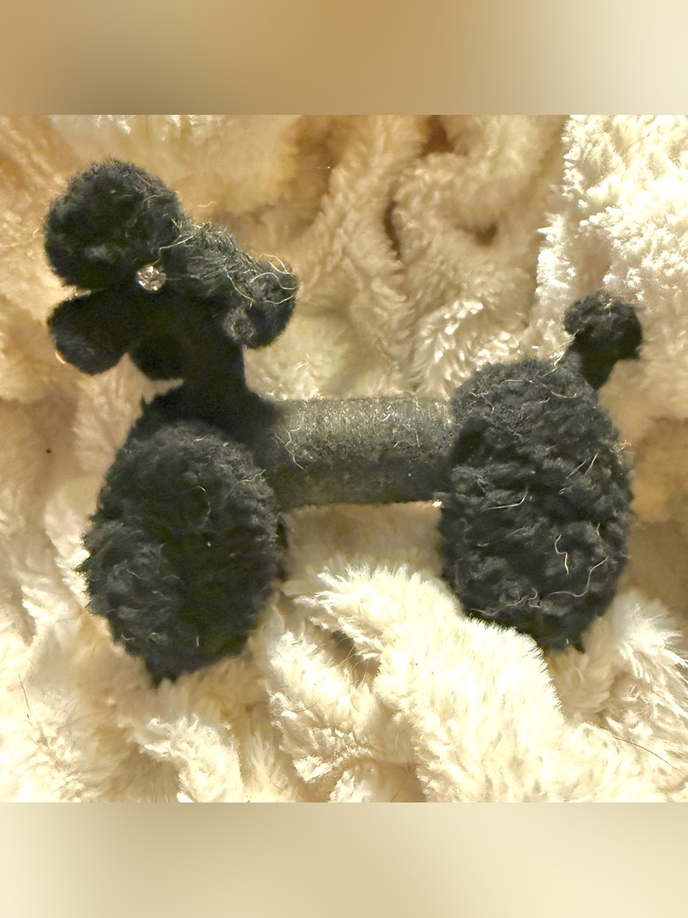 Vintage 1950’s Black Poodle 6 Inch